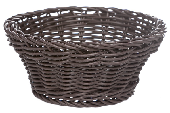 Panier à pain rond 15x7cmh - Marron